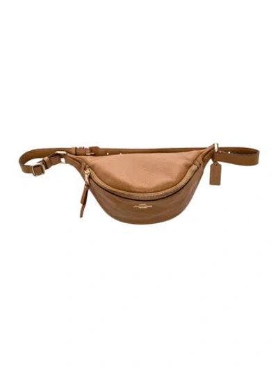 Pre-owned Coach Leather Belt Bag In Brown