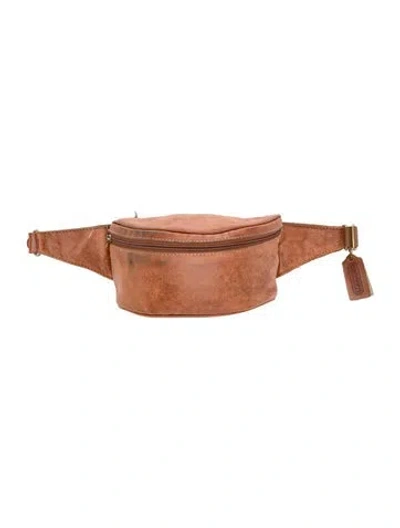 Pre-owned Coach Leather Belt Bag In Brown