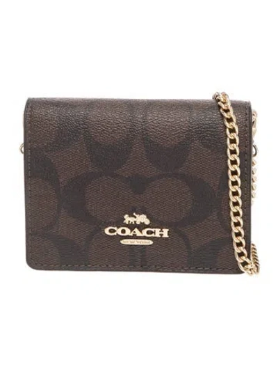Pre-owned Coach Leather Belt Bag In Brown