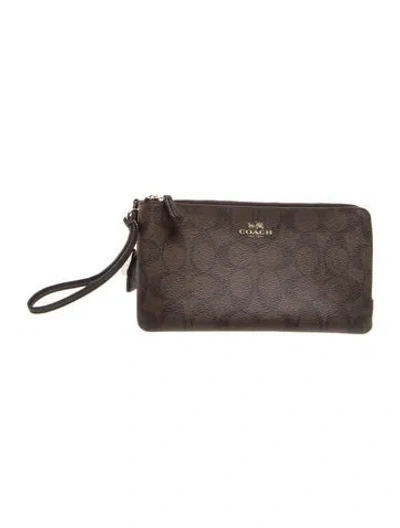 Pre-owned Coach Leather Belt Bag In Gray