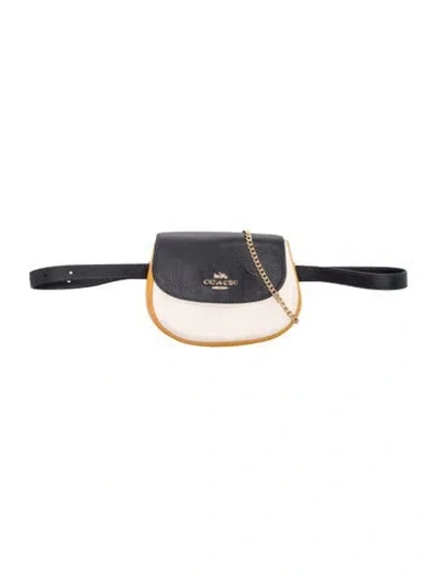 Pre-owned Coach Leather Belt Bag In Multi