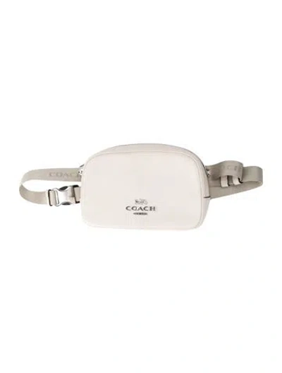 Pre-owned Coach Leather Belt Bag In Neutral