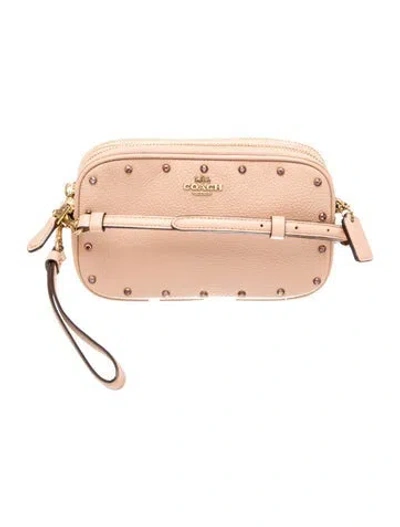 Pre-owned Coach Leather Belt Bag In Neutral