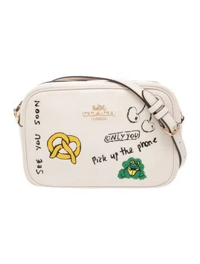 Pre-owned Coach Leather Belt Bag In Neutral