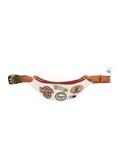 Pre-owned Coach Leather Belt Bag In Neutrals