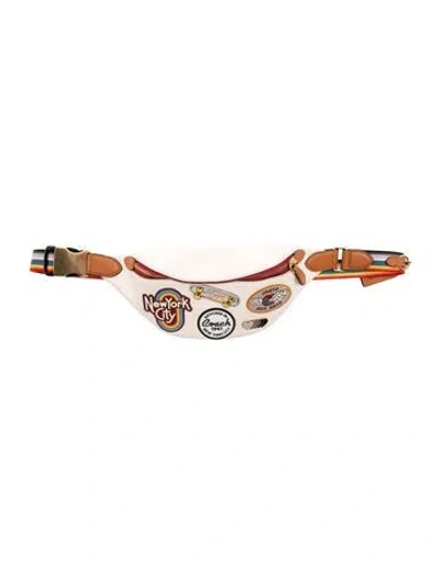 Pre-owned Coach Leather Belt Bag In Neutrals