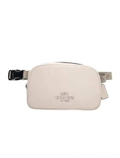 Pre-owned Coach Leather Belt Bag In Neutrals