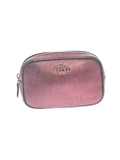 Pre-owned Coach Leather Belt Bag In Pink