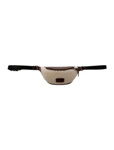 Pre-owned Coach Leather Belt Bag Small In Brown