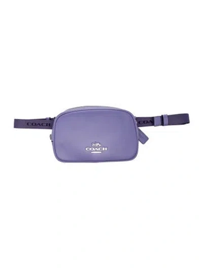 Pre-owned Coach Leather Belt Bag W/ Tags In Purple