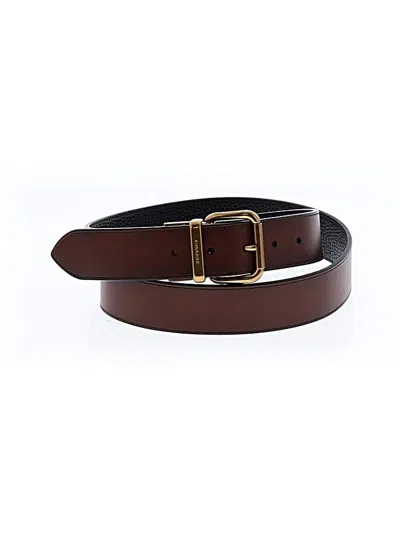 Pre-owned Coach Leather Belt In Black