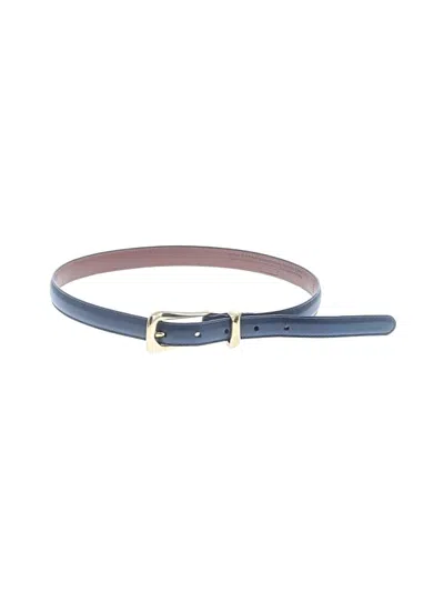 Pre-owned Coach Leather Belt In Blue