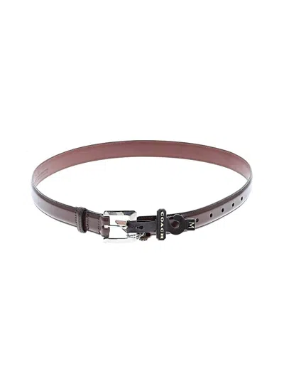 Pre-owned Coach Leather Belt In Brown