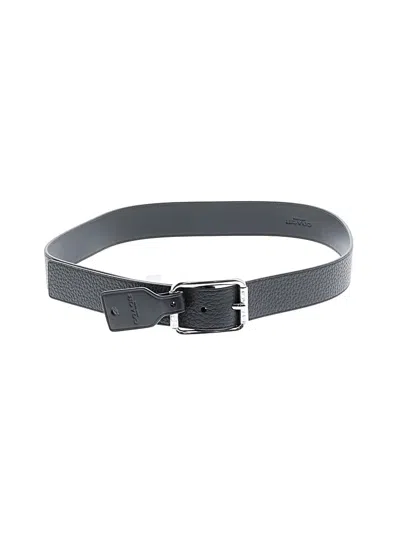Coach Leather Belt In Gray