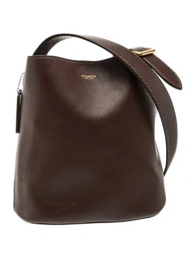 Pre-owned Coach Leather Bleecker 21 In Brown