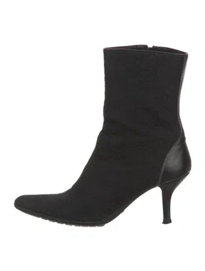 Pre-owned Coach Leather Boots In Black