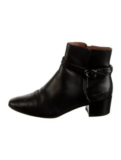 Pre-owned Coach Leather Boots In Black