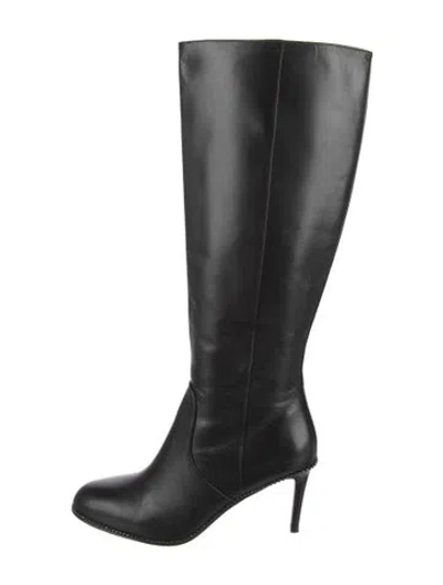 Pre-owned Coach Leather Boots In Black