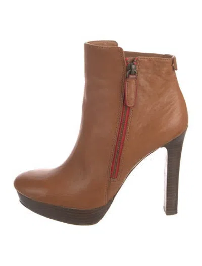 Pre-owned Coach Leather Boots In Brown