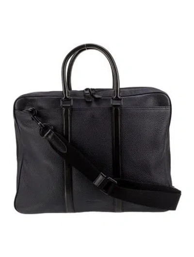 Pre-owned Coach Leather Briefcase In Black