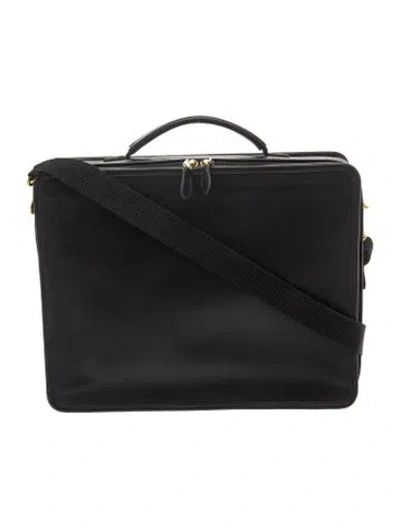 Pre-owned Coach Leather Briefcase In Black