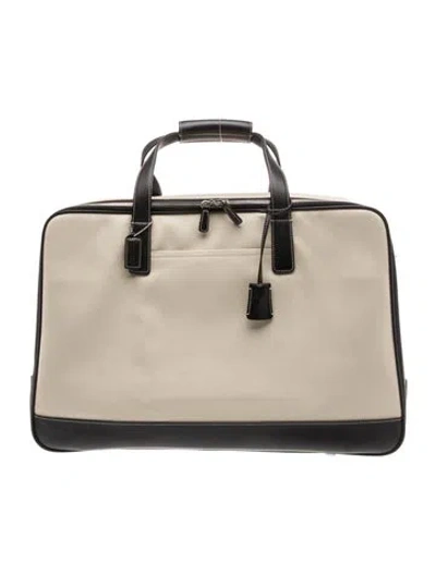 Pre-owned Coach Leather Briefcase In Neutral