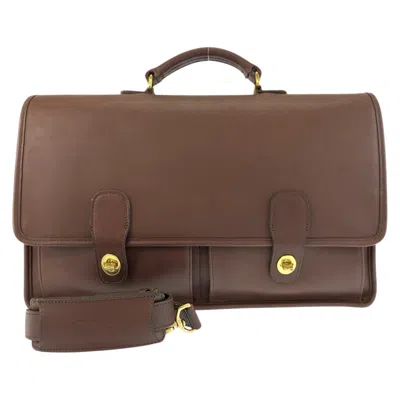Coach Leather Briefcase In Pattern