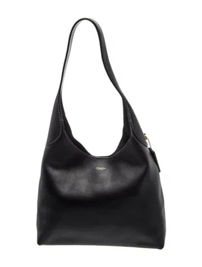 Pre-owned Coach Leather Brooklyn 28 In Black