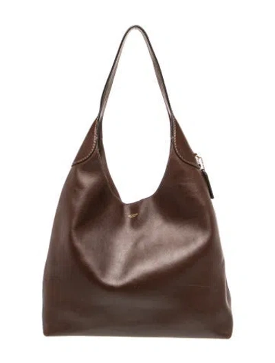 Pre-owned Coach Leather Brooklyn 28 In Brown