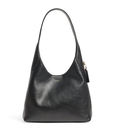 Coach Leather Brooklyn 28 Shoulder Bag In Black