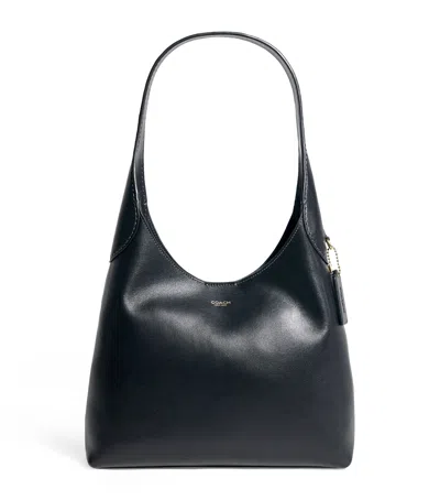 Coach Leather Brooklyn 28 Shoulder Bag In Black