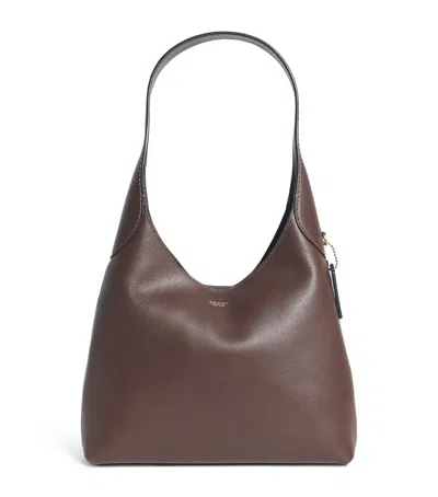 Coach Leather Brooklyn 28 Shoulder Bag In Brown