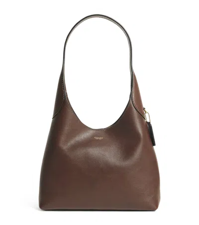 Coach Leather Brooklyn 28 Shoulder Bag In Brown