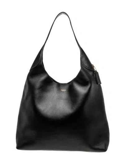 Pre-owned Coach Leather Brooklyn 39 In Black