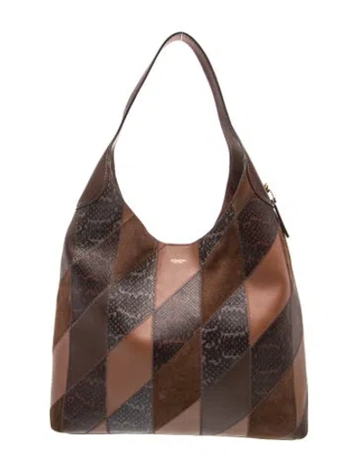 Pre-owned Coach Leather Brooklyn 39 In Brown