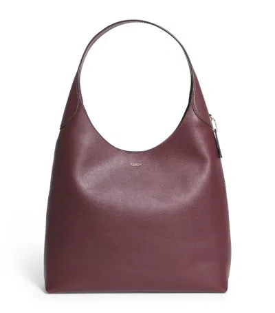 Coach Leather Brooklyn 39 Shoulder Bag In Burgundy