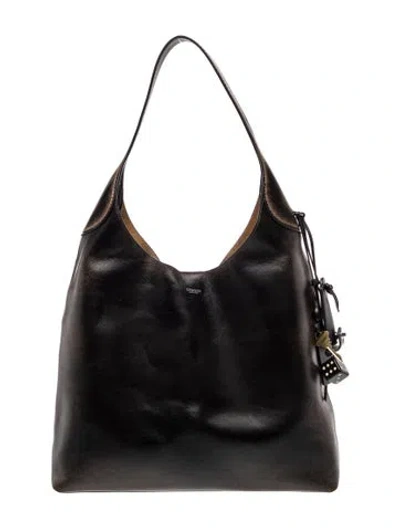 Pre-owned Coach Leather Brooklyn In Black
