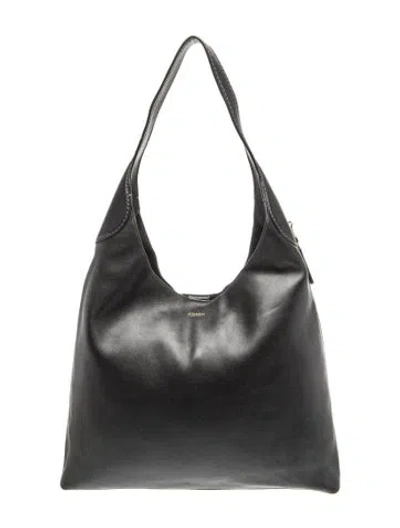 Pre-owned Coach Leather Brooklyn Shoulder Bag 18 In Black