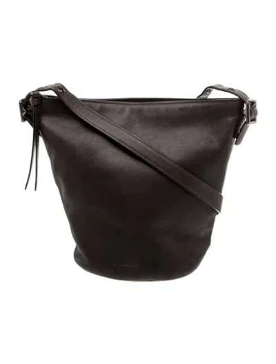 Pre-owned Coach Leather Bucket Bag In Black