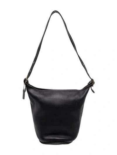 Pre-owned Coach Leather Bucket Bag In Black