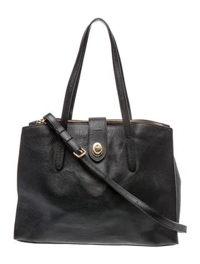 Pre-owned Coach Leather Bucket Bag In Black