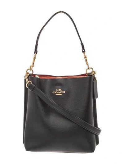 Pre-owned Coach Leather Bucket Bag In Black