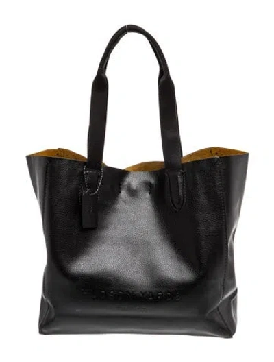 Pre-owned Coach Leather Bucket Bag In Black