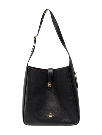 Pre-owned Coach Leather Bucket Bag In Blue