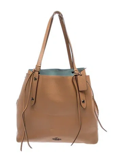 Pre-owned Coach Leather Bucket Bag In Brown