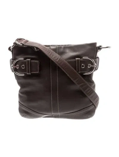 Pre-owned Coach Leather Bucket Bag In Brown