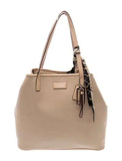 Pre-owned Coach Leather Bucket Bag In Brown