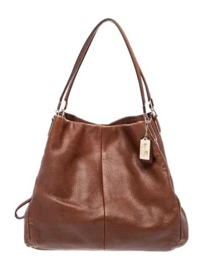 Pre-owned Coach Leather Bucket Bag In Brown
