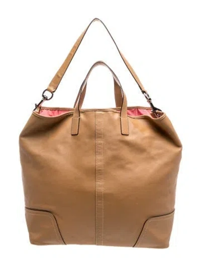 Pre-owned Coach Leather Bucket Bag In Brown
