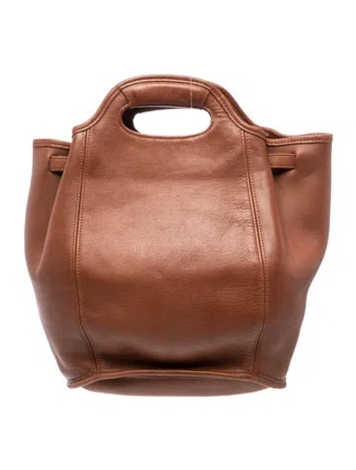 Pre-owned Coach Leather Bucket Bag In Brown